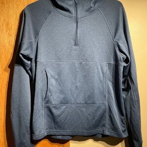 Palante Fleece Micro-grid Pullover/Zip Men’s Blue Large